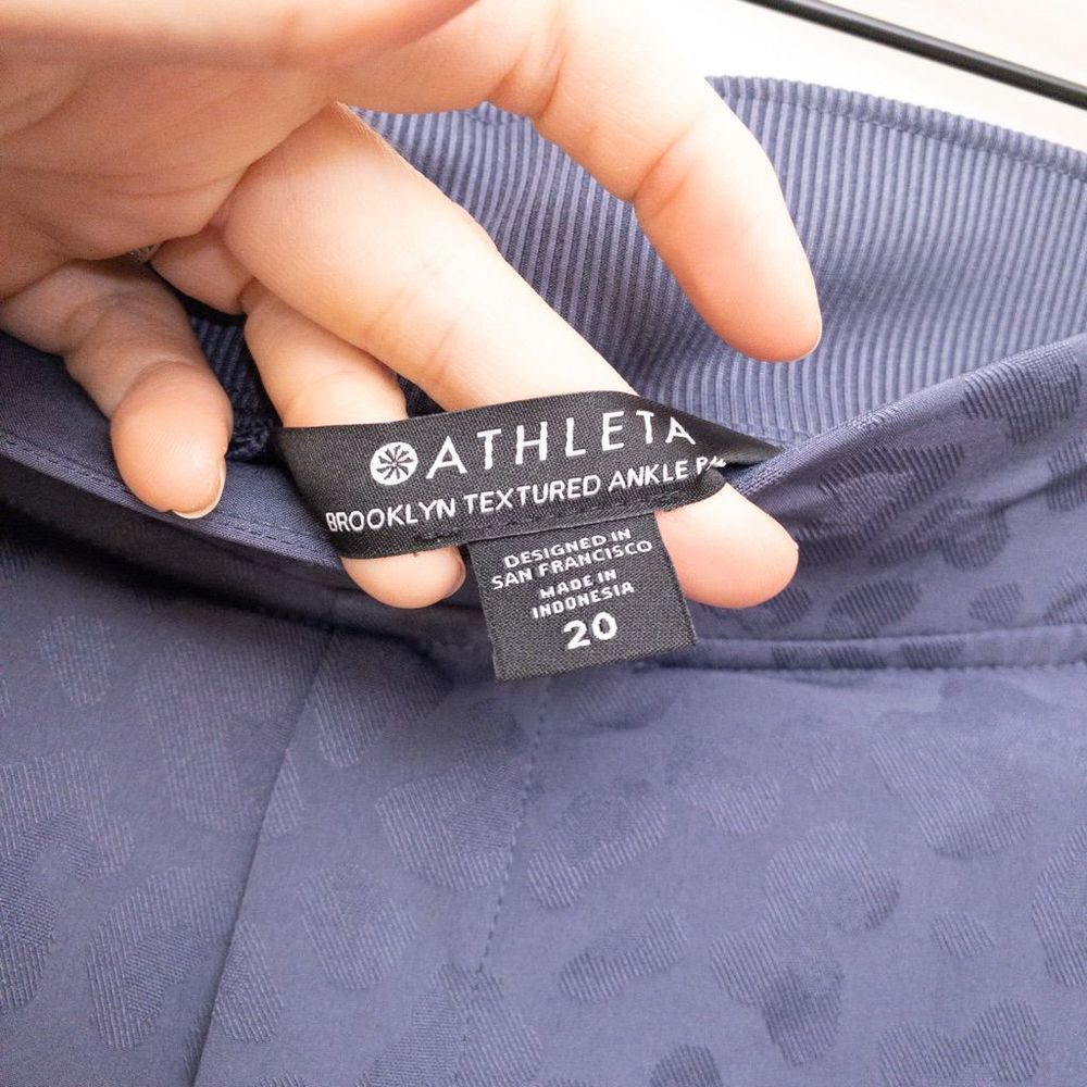 Athleta Brooklyn Textured Ankle Pant Size 20 - Picture 3 of 10